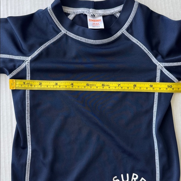 Gymboree Navy Rash Guard Swim Top with Surf Club Graphic - Picture 8 of 8